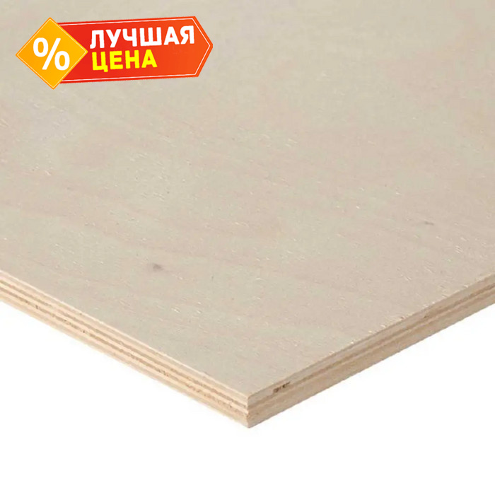 Фанера ФК сорт 3/4 12х1525х1525 мм